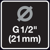 Connecteur de robinet Fiskars, pour robinets, Ø 21 mm (G 1/2"), FiberComp, taille universelle, 10 g, noir/orange, 1027053