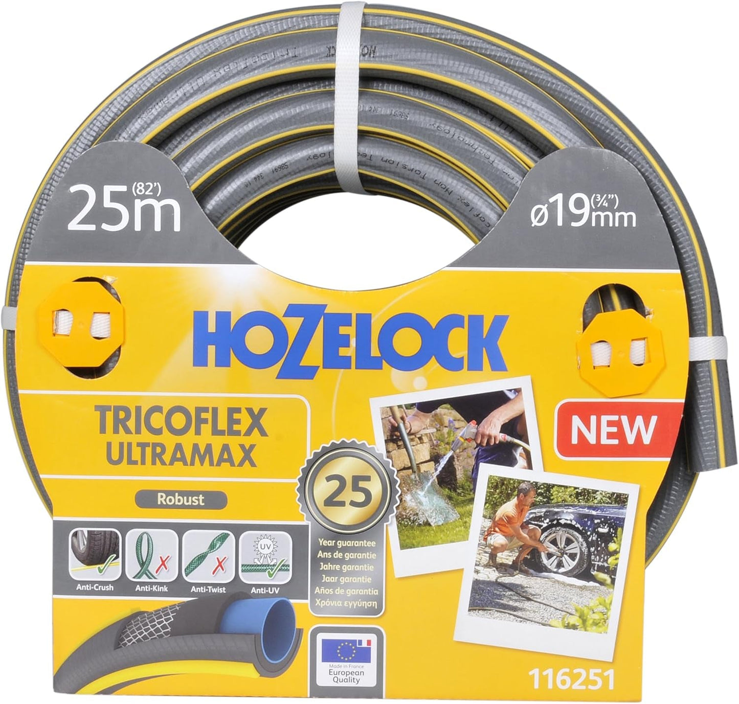 Tuyau Hozelock Tricoflex Ultramax 25 m (diamètre 12,5 mm)