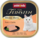 animonda vom Feinsten Mild Menu Mild Variety (32 x 100g), nourriture humide pour chats sans céréales et sans sucre, nourriture facile à digérer avec de la viande de dinde