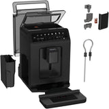 Machine à expresso automatique Krups EA897B Evidence ECOdesign, fonction expresso et cappuccino automatique, technologie Quattro Force, tasses à lait à une touche, 8 préréglages, système de lait, 1450 W