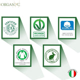 Lingettes intimes Organyc Moist, fabriquées à partir de coton biologique certifié à 100 % - 4 paquets de 20 lingettes (80 lingettes au total)