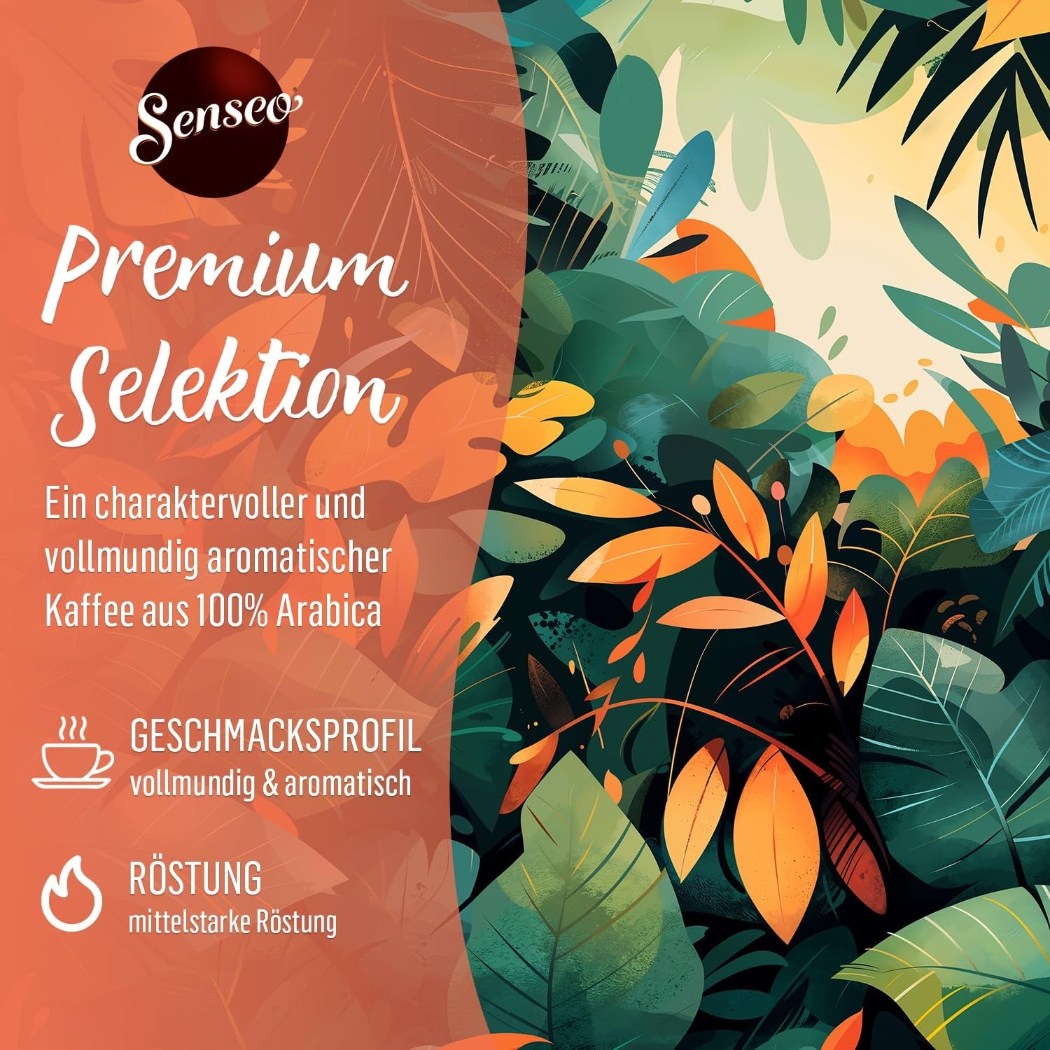 Senseo Pads Premium Selection, 5 x 16 Getränke, 80 Kaffeepads