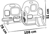 Smoby - Puériculture Chambre de poupées - Centre de jeux pour poupées Crèche + Maternelle Vie quotidienne - Aire de jeu pliable avec rotation à 360° - 6 accessoires - Fabriqué à 90% de matières recyclées en France, dès 3 ans