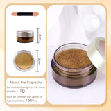 Chrome Nagel Pulver Spiegel Effekt Metallic Staub Holographische Glitter Glasierte Maniküre Dekoration Reflektierendes Pigment For DIY Gel Polish Nail Art, Harz Handwork, Geschenke for Gold