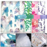 144 emplacements Nail Art Sticker Storage Book Blätter Nail Art Decals Sammelalbum Nail Sticker Leerer Displayhalter Binder Buch Kunststoff DIY Nail Art Design Tools pour Nail Art Sticker