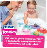 Tomy Toomies Peppa's Pool Party - 5 tasses avec anneau de connexion avec 5 jouets pour enfants Peppa Pig & Friends Water Squirter - jouets de bain +18 mois - Jouets de bain et jouets de piscine pour enfants Bebe Toys Naty Shop