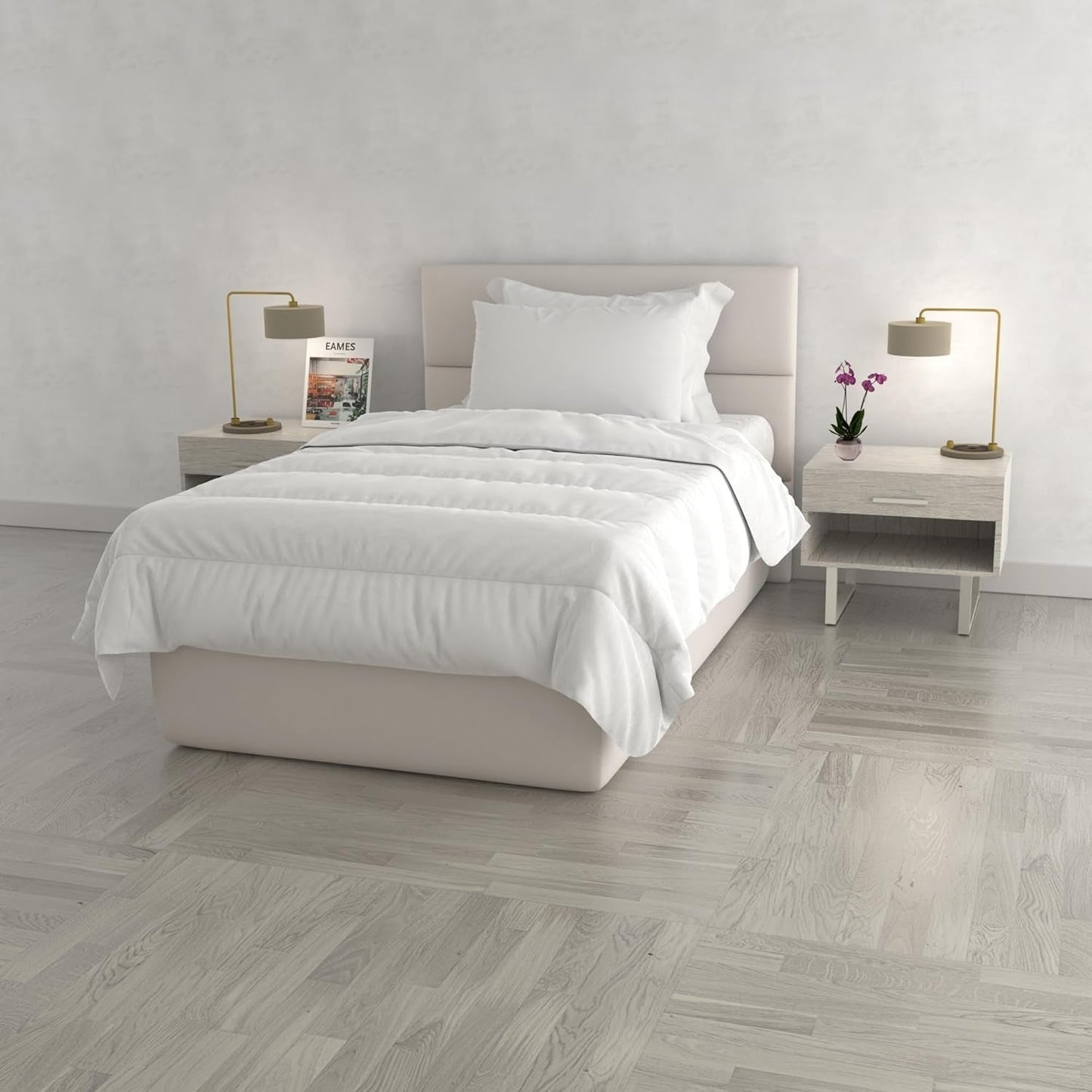 Couette Prestige Made in Italy, été, blanc, 250 X 200 Cm Couettes et couettes Naty Shop Blanc 200 X 200 Cm