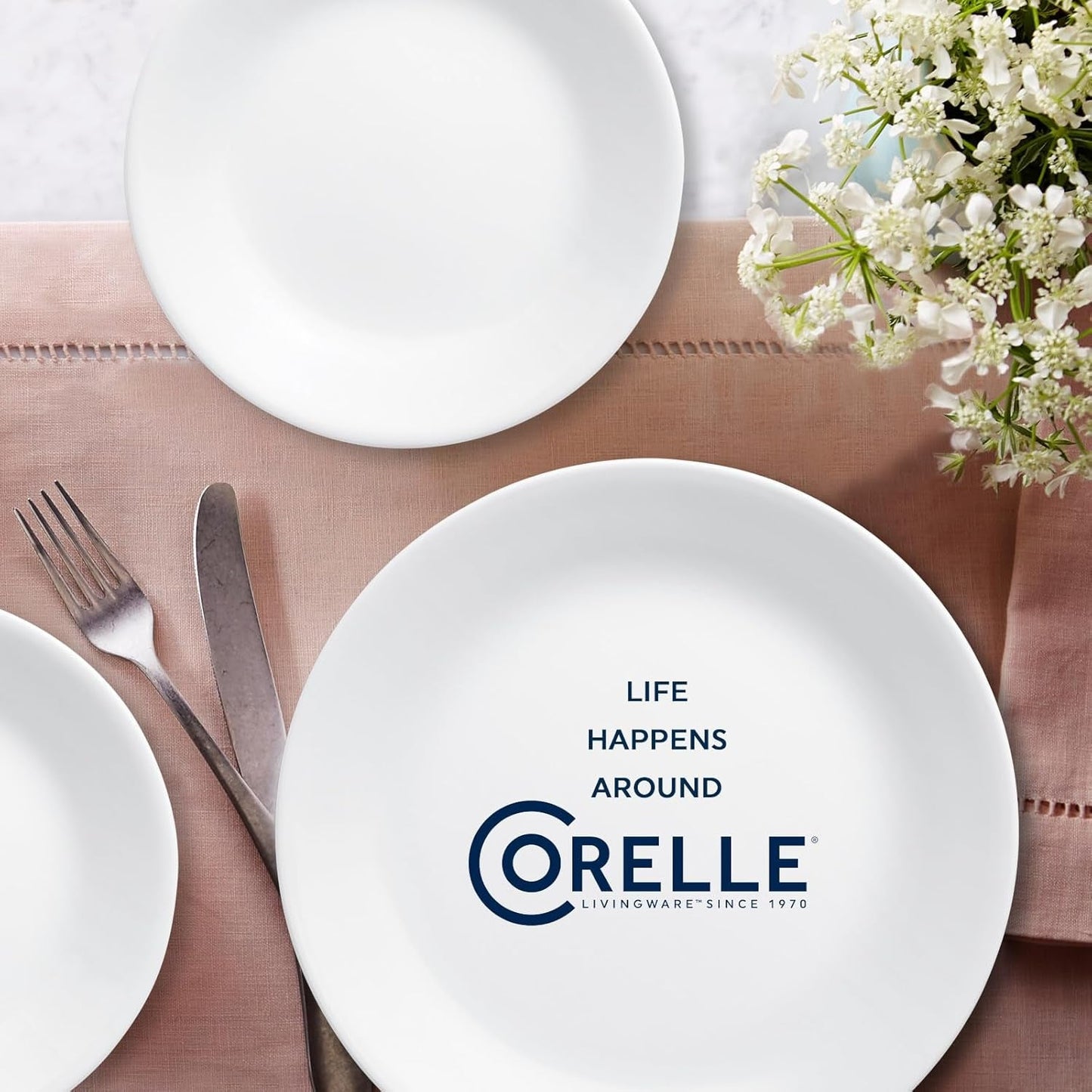Service de table pour 6 personnes, 18 pièces, incassable, blanc hiver, information non disponible, blanc hiver