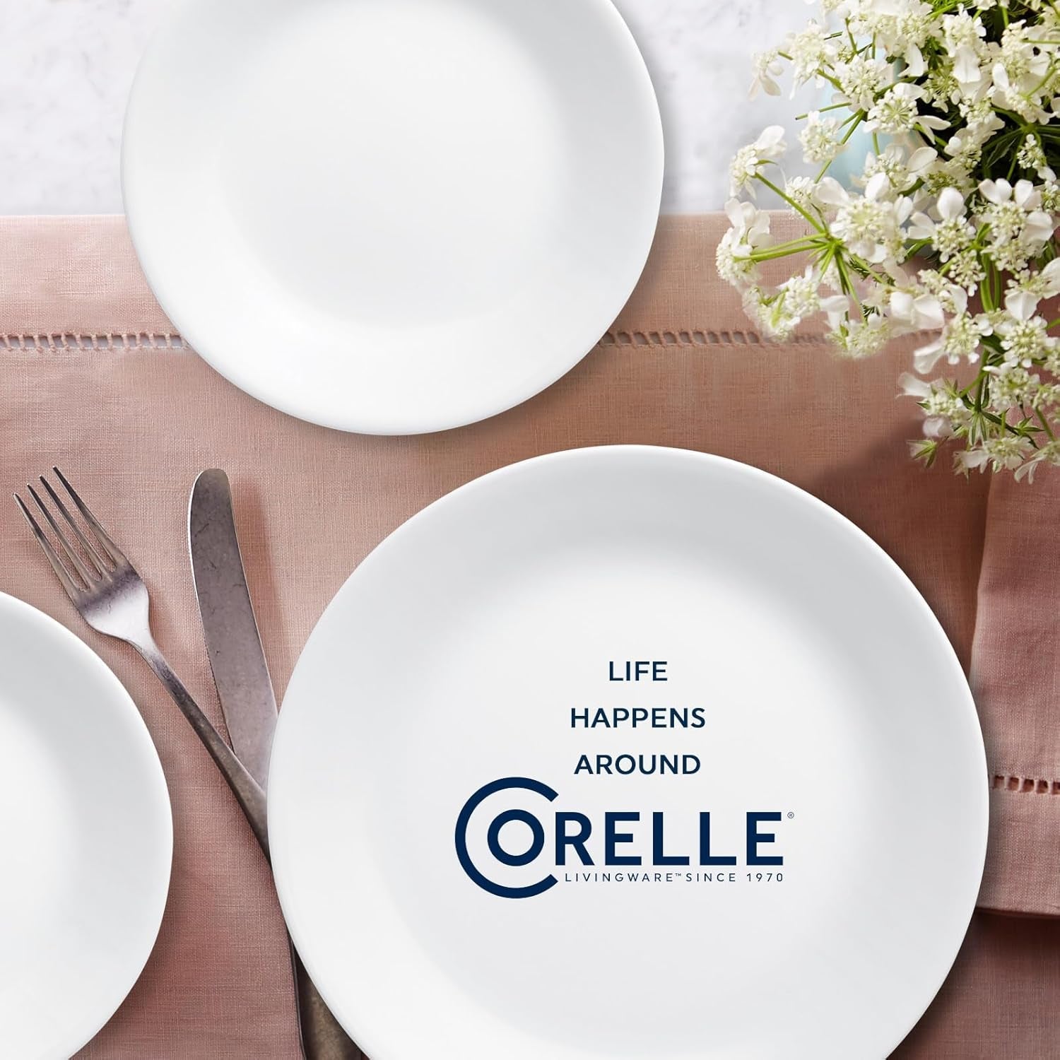 Service de table pour 6 personnes, 18 pièces, incassable, blanc hiver, information non disponible, blanc hiver