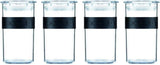 BODUM PRESSO Bocaux de conservation, plastique, noir, 4 x 0,25 l, 3 x 0,6 l, 3 x 1 l, 2 x 2 l Boîtes de conservation alimentaire Naty Shop Noir 0,25 L