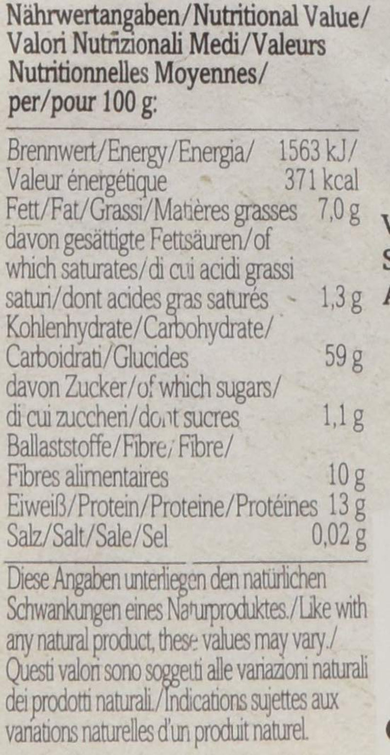 Gruau biologique Verival, paquet de 6 (6 x 500 g)