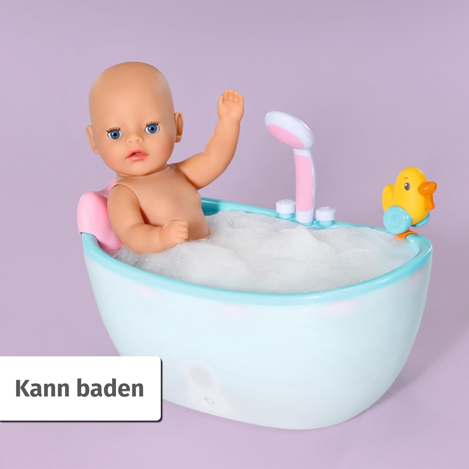 BABY Born Lena (fille) 36 cm, poupée avec 7 fonctions pour enfants à partir de 1 an, fonctionne sans pile, grande poupée 36 cm, 834596 Zapf Creation, poupées roses Naty Shop