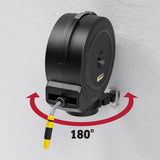 Dévidoir automatique Kärcher HBX 5.35 : tuyau de 35 m, tuyau de raccordement : 1,5 m ; Rétraction automatique du tuyau, pratique et flexible, noir