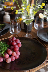 MÄSER Service de table 12 pièces en bronze métallisé pour 4 personnes avec vernis élégant et brillant, ensemble d'assiettes à dîner, assiette à dîner et assiette à dessert en céramique de haute qualité, grès, marron