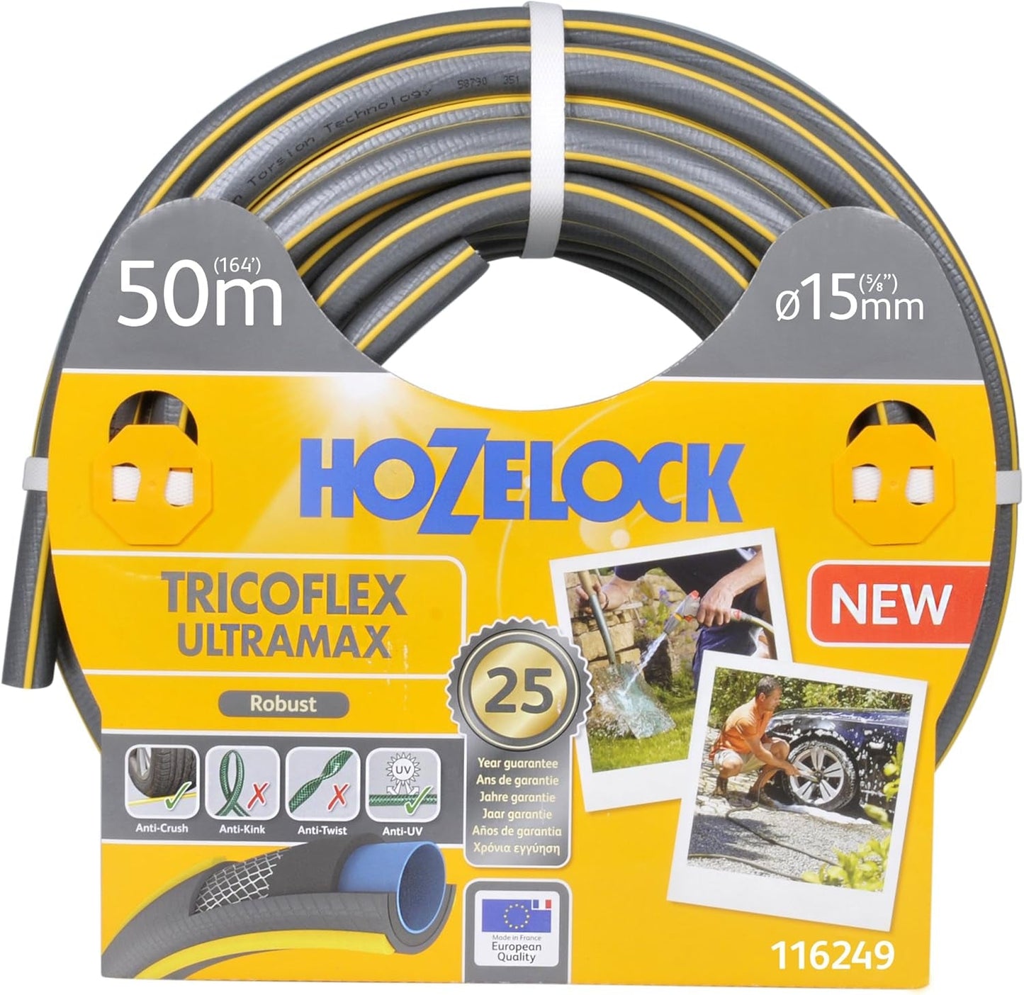 Tuyau Hozelock Tricoflex Ultramax 25 m (diamètre 12,5 mm)