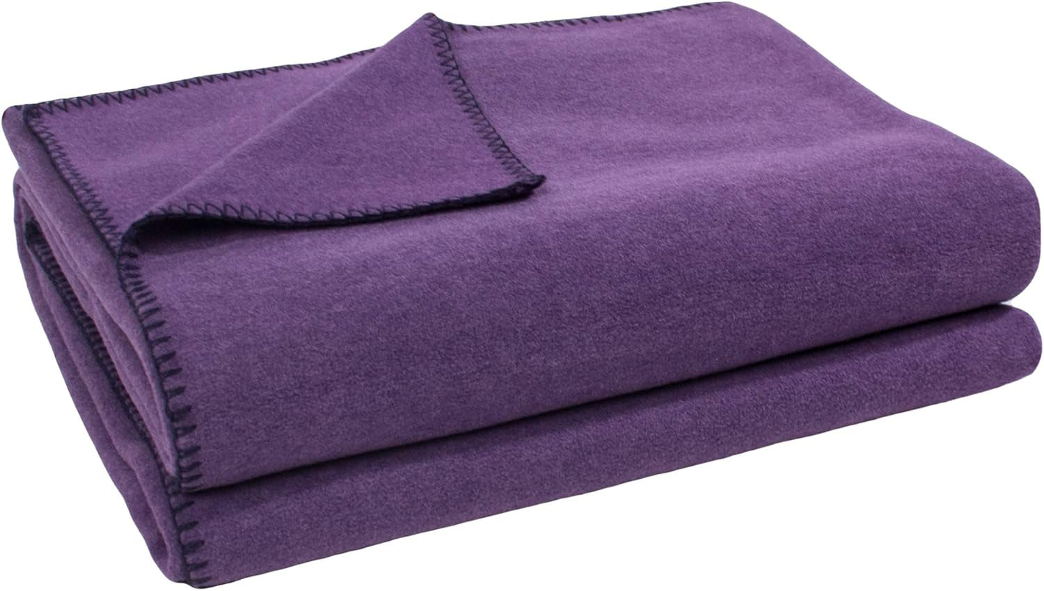 Couverture Zoeppritz en couleur: Rouge, Composée de 65% Polyester, 35% Viscose, Taille: 160X200 Cm, 103291-235-160X200 Lits et Couvertures Zoeppritz Depuis 1828 490 Aubergine 180 X 220 Cm