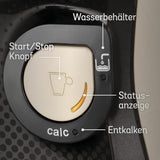 Bosch Tassimo Happy Friendly TAS107E Machine à expresso à capsules, plus de 70 boissons, convient à toutes les tasses, arrêt automatique, durable, dosage parfait, gain de place, 1400 W, crème/noir