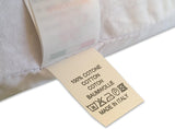 Oreiller en latex naturel Modèle Double Wave - Oreiller en latex perforé Ultra respirant Récupération naturelle et saine - Confort maximal Ergonomique Antibactérien - 100% Made in Italy Oreillers standards Naty Shop