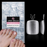 Ballerine Gel Ongles Conseils 216 pièces 12 Tailles Doux Gel Ongles Couverture Complète Ongles Extension Ensemble Semi Mat BRICOLAGE Home Art