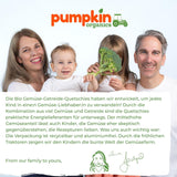 Sachets de légumes et céréales biologiques Pumpkin Organics, pack de 8 : Poire, Fraises, Patate douce, Betterave, Banane, Avoine - Sans sucre ajouté¹ - Dès 6 mois - comme collation ou aliment complémentaire dans l'emballage (8 x 100g)