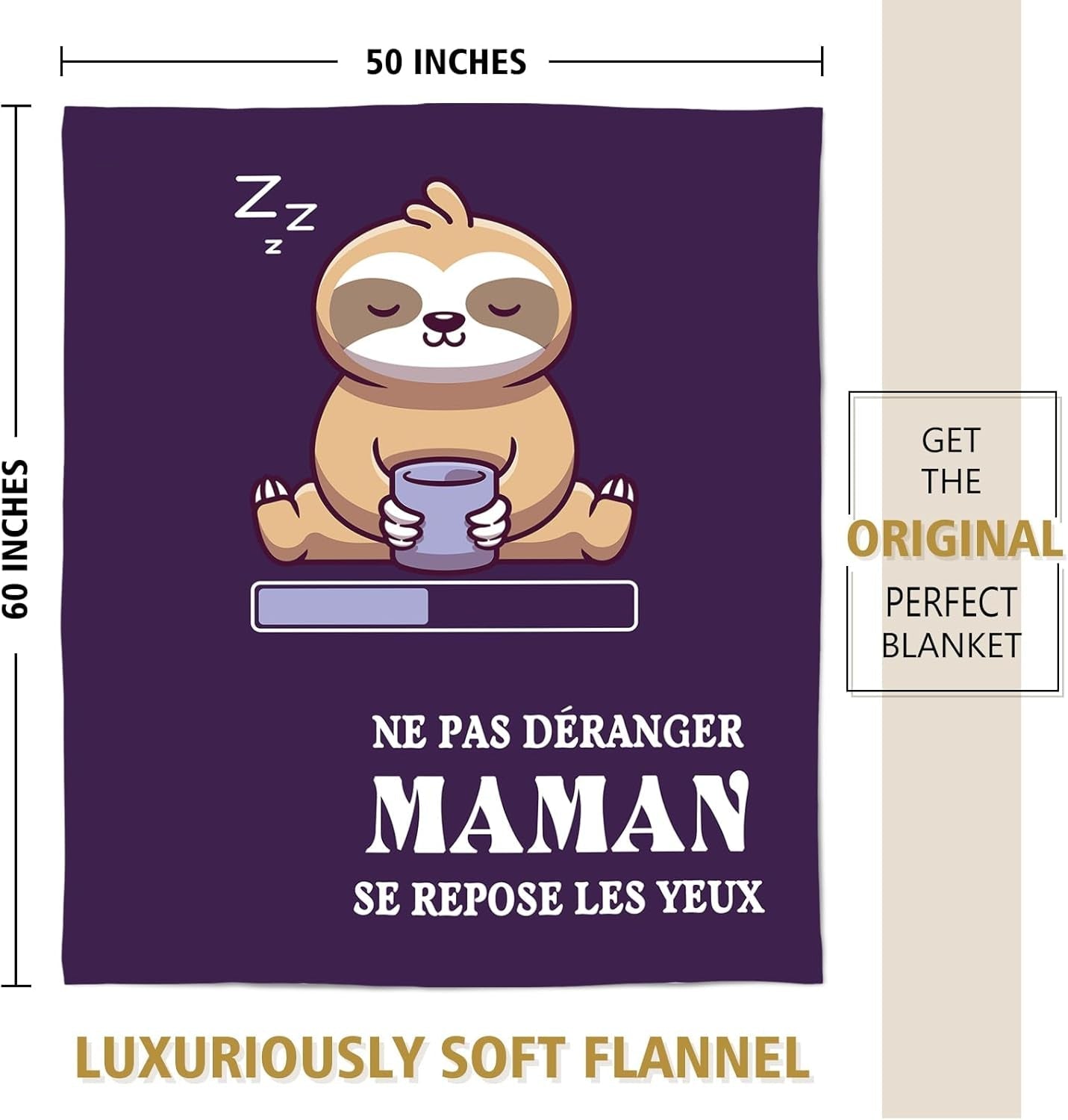 Cadeau d’anniversaire Niyewsor, Pour maman, Couverture polaire, Cadeau pour maman, Fête des Mères et idée cadeau de Noël pour maman Niyewsor Lits et couvertures