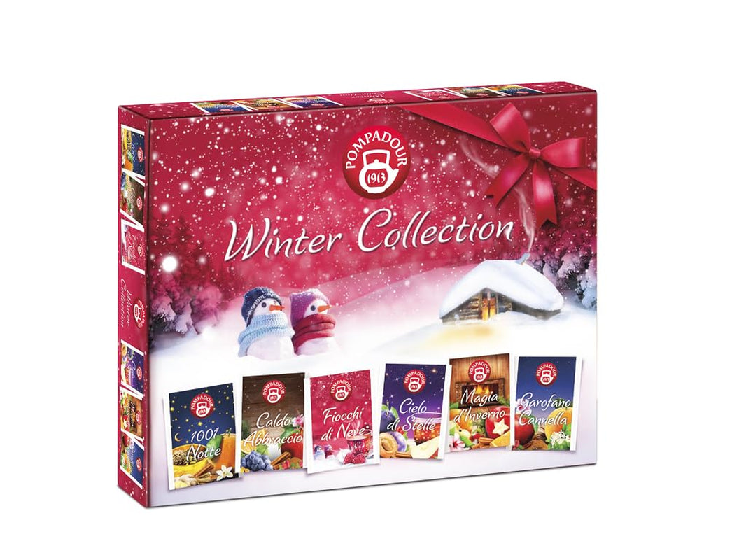 Pompadour 1913 Collection Hiver Assortiment de tisanes et de fruits décaféinés - 1 x 30 sachets de thé (82,5 grammes)