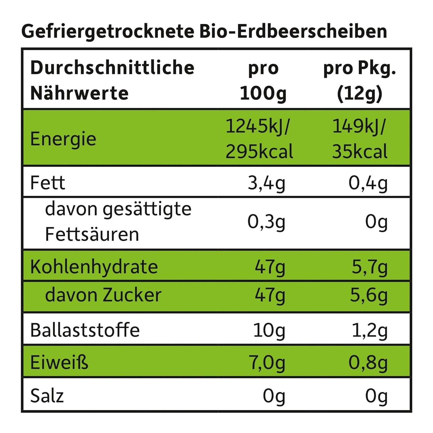 FRECHE FREUNDE Chips de Fraises Bio, Chips de Fruits Lyophilisés, Fruits Secs Tranchés Naturels Sans Sucre Ajouté, Végétalien, Sans Lactose, Sans Gluten, Paquet de 12 (12 x 12g)
