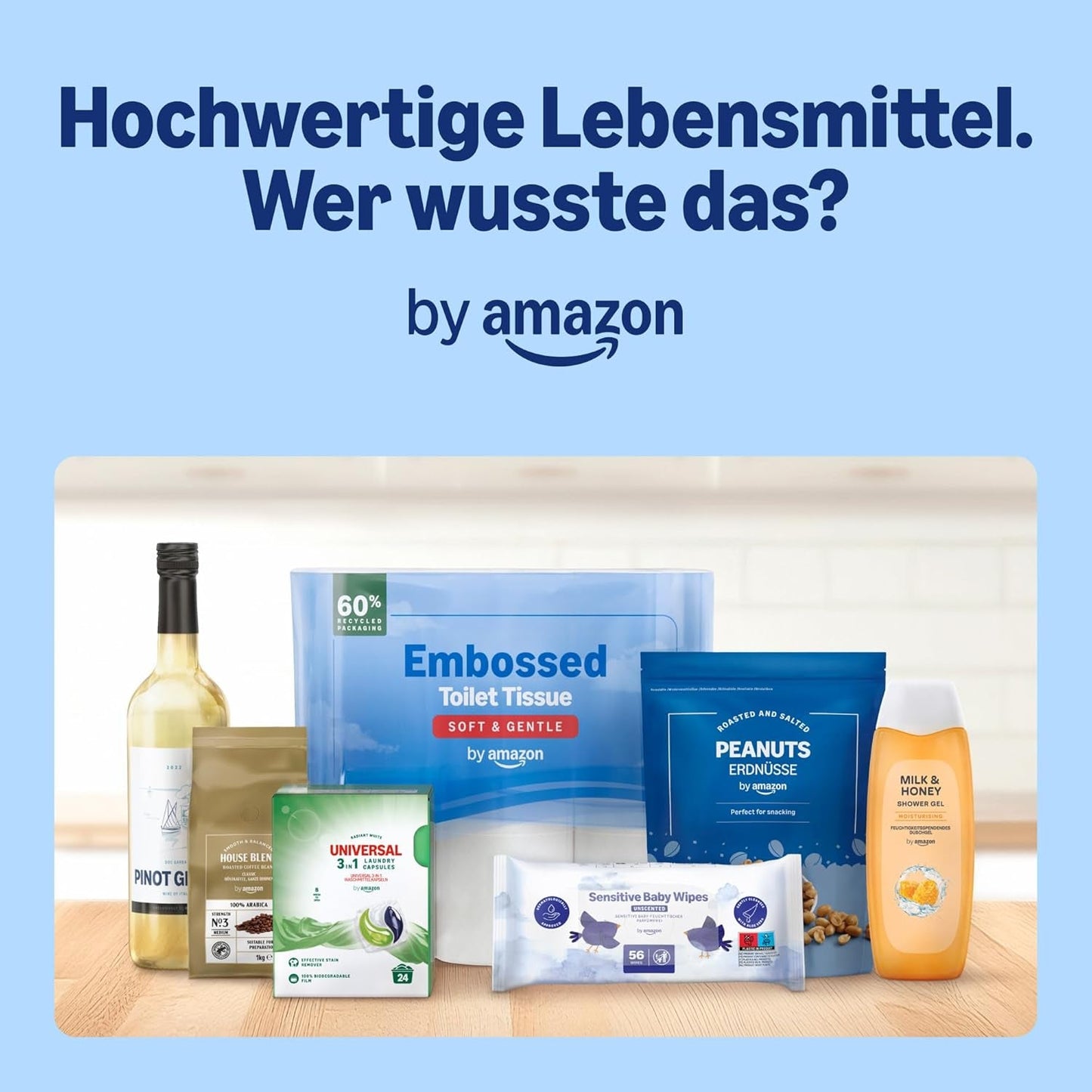 Lingettes pour bébé Amazon Ultra Sensitive, 1080 lingettes, non parfumées, paquet de 18 de 60 lingettes (anciennement marque Amazon, produit identique)