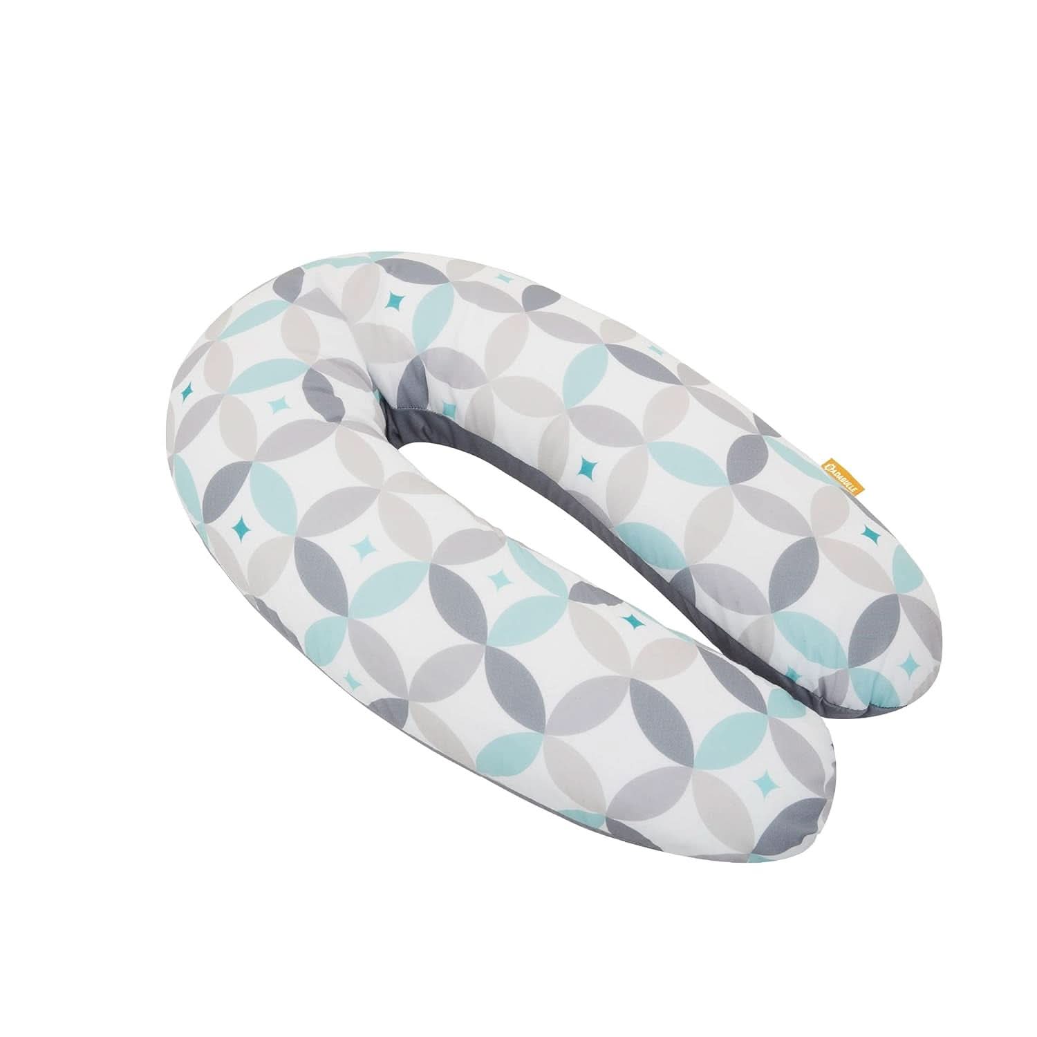Badabulle Coussin d'allaitement et coussin de grossesse moelleux, 150 cm, avec housse, forme ergonomique Accessoires Alimentation et Allaitement Bebe Naty Shop Graphic