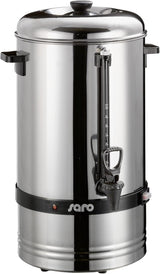 Machine à expresso Saro avec filtre rond - 6,75 L / 40 tasses - acier inoxydable - fonction préparation et maintien au chaud - robinet de sécurité - voyant - 1,5 kW - modèle SAROMICA 6005