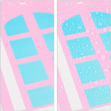 Etagère modulable Relaxdays pour chambre d'enfant, design château de princesse, plastique, meuble DIY avec portes, HL : 128 x 110 x 37 cm, rose