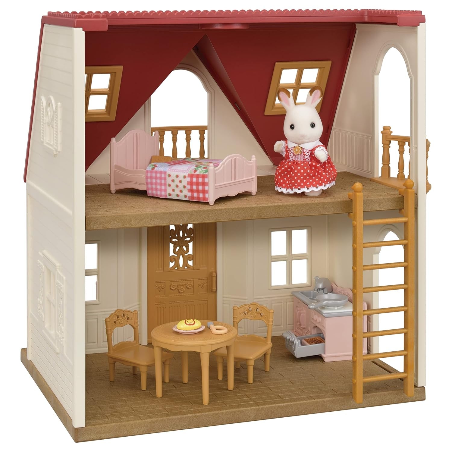 L5567 NOUVEAU Starter House, multicolore L5706 Milk Bunny Family - Figurines de maison de poupée