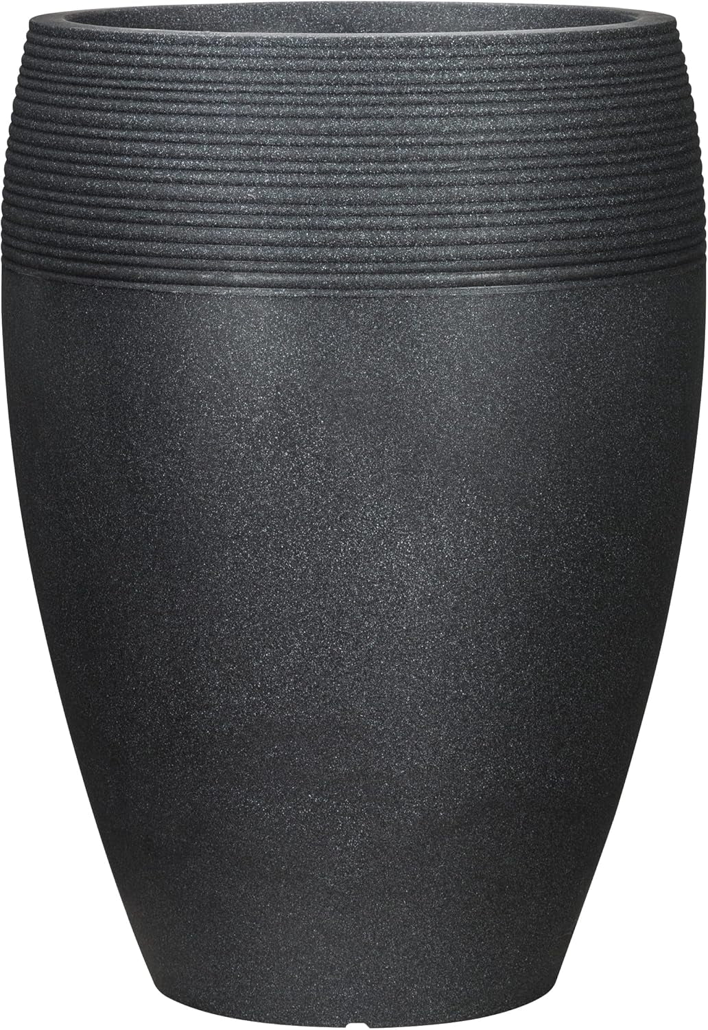 Scheurich Lineo, jardinière en plastique, granit noir, diamètre 30 cm, hauteur 24,1 cm, volume 11 l.
