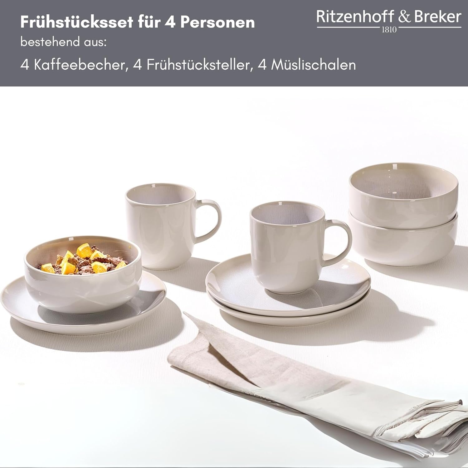 Ritzenhoff & Breker Laredo Service de petit-déjeuner, 12 pièces - DS