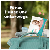 Lingettes humides Pampers Sensitive, 6 paquets de 80 lingettes = 480 lingettes, non parfumées, pour un nettoyage doux et doux
