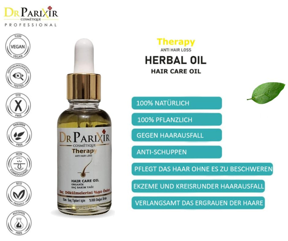 Sérum Anti-Chute Dr Parixir - Solution efficace à l'huile d'olive et au romarin, 30 ml | Réduit la chute des cheveux et renforce les racines des cheveux Naty Shop Hair Care