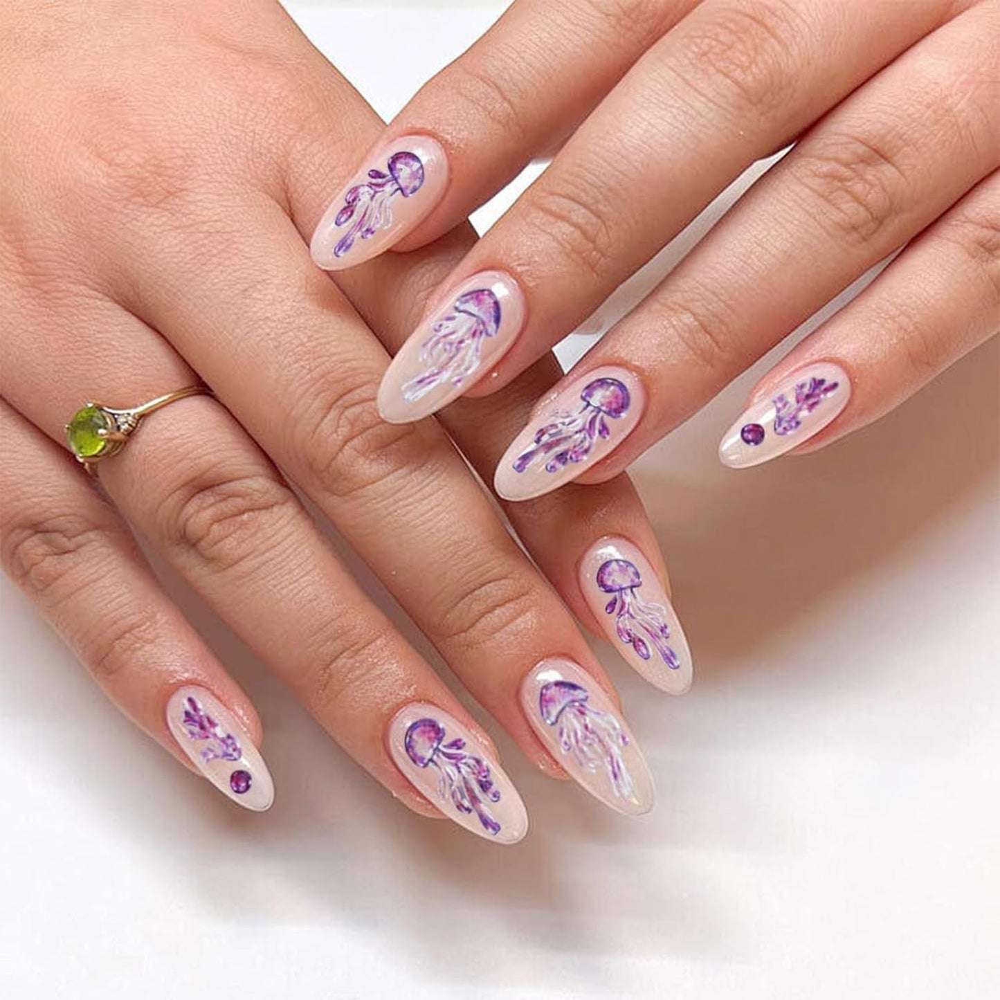 5 pièces 5D autocollants pour ongles en relief motif océan breloques pour ongles océan été autocollants pour ongles coquillages animaux marins autocollants mignons pour la conception des ongles accessoires de conception des ongles