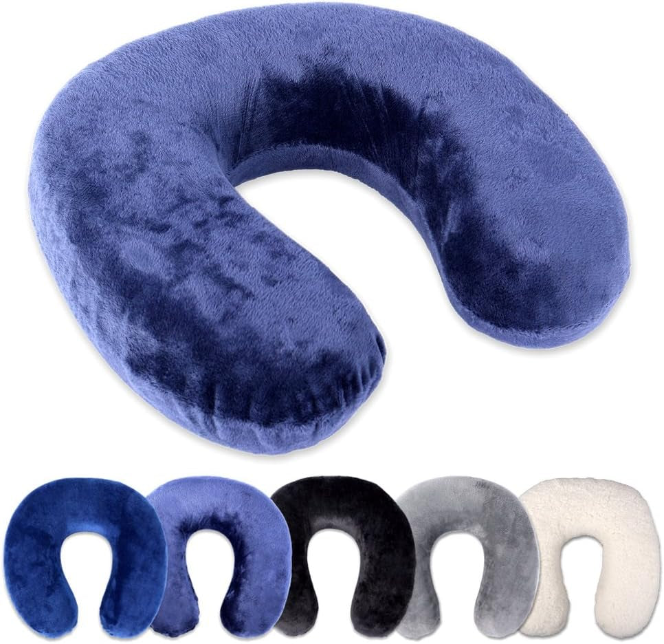 Oreiller cervical Rocco eK, 4 couleurs disponibles, oreiller de voyage, oreiller de soutien du cou, oreiller orthopédique de soutien du cou, mousse à mémoire de forme