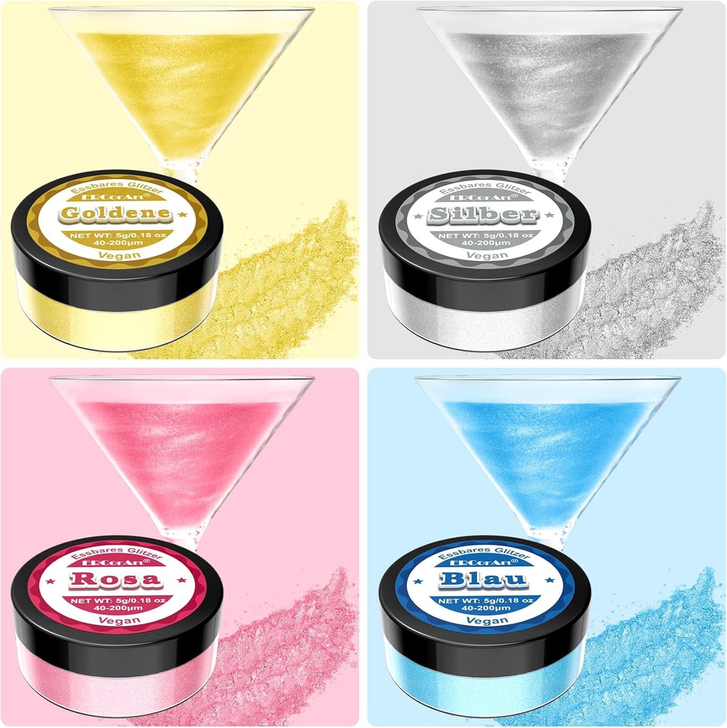 Paillettes comestibles, 5 grammes Glitter Nati Shop