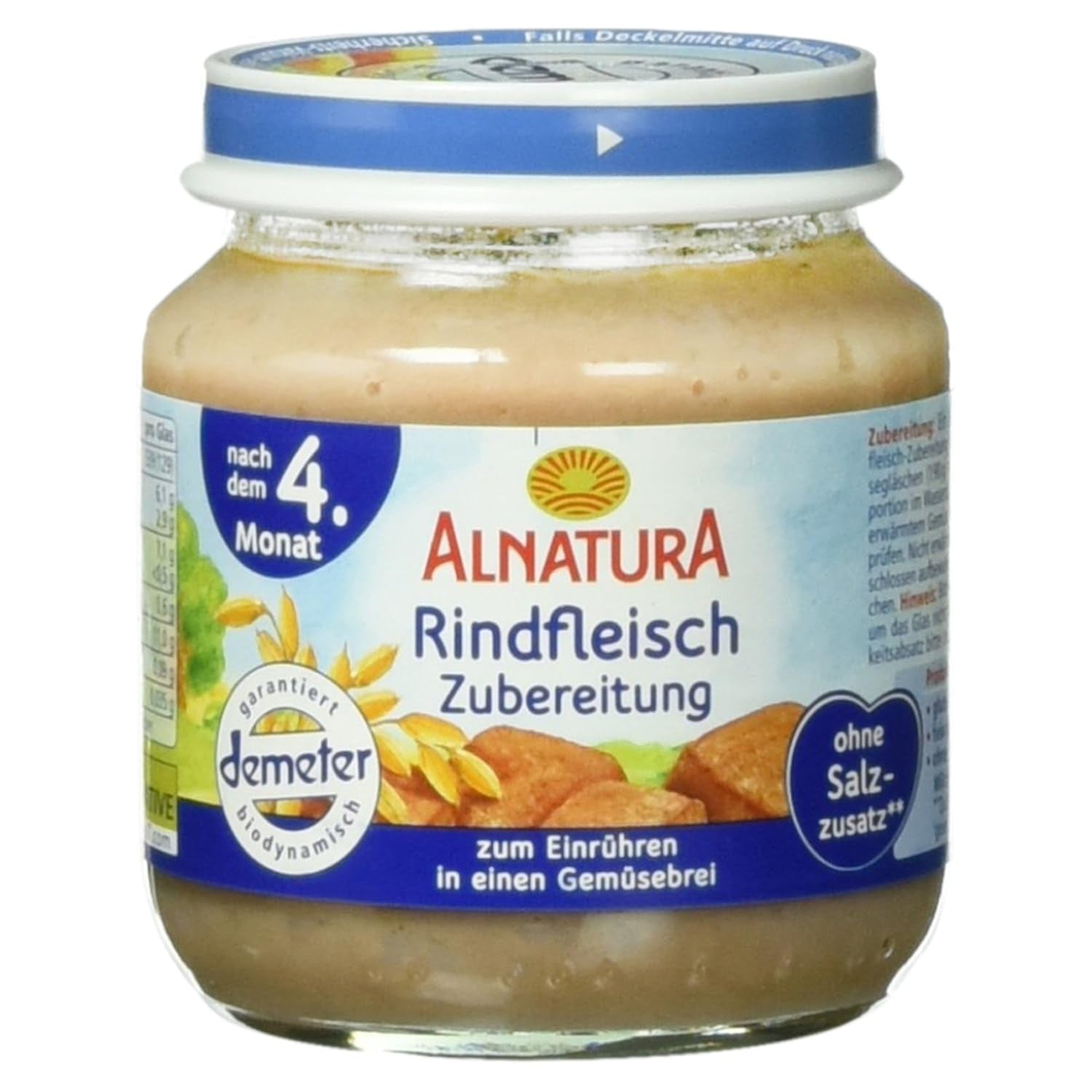 Préparé à partir de bœuf biologique, 125 g