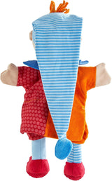 HABA Marionnette Kasper – A partir de 18 mois, Lavable à 30°C, Idéale pour marionnettes et jeux de rôle, théâtre de marionnettes – 2011866001