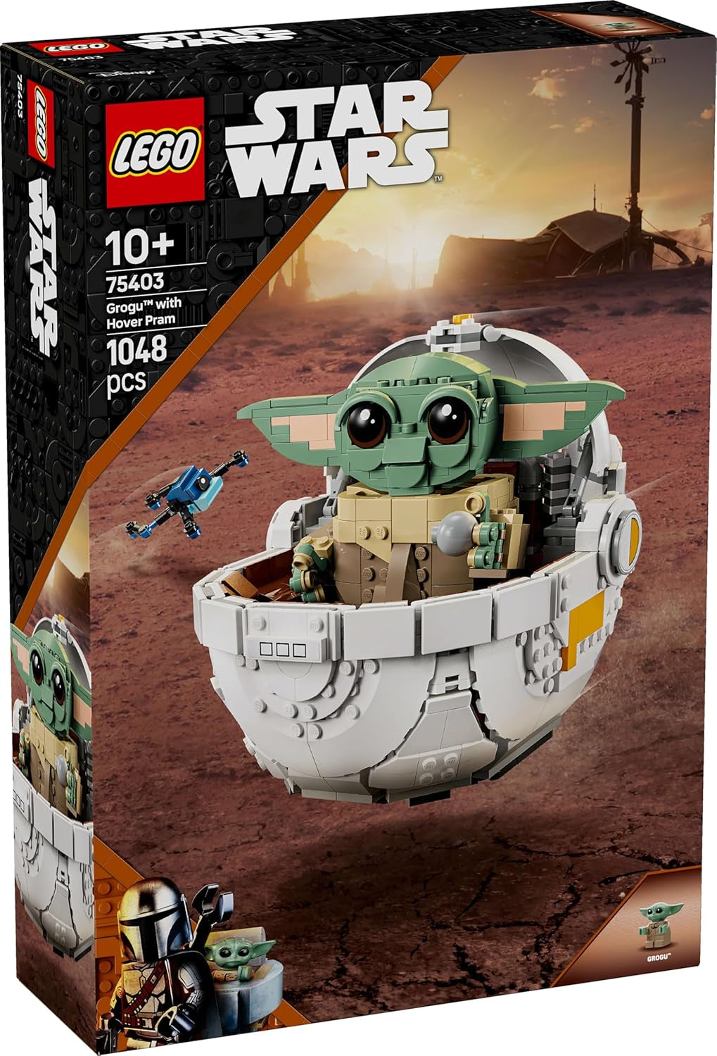 LEGO Star Wars 75403 Grogu dans son berceau répulseur mandalorien - Figurine à collectionner - Modèle à construire, jouer et exposer - Décorations pour la maison - Cadeau pour garçons et filles à partir de 10 ans Jeux de construction Besuche den LEGO-Store