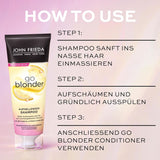 John Frieda Sheer Blonde Go Blonder Shampooing, 250 ml Douche et Bain Naty Shop