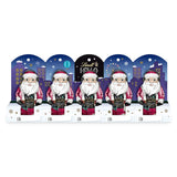 Chocolat Lindt | BONJOUR Mini Père Noël | 50g | 5 Mini Moși Moși (10g chacun) de chocolat au lait fin | Figurines de Noël en chocolat pour petits et grands