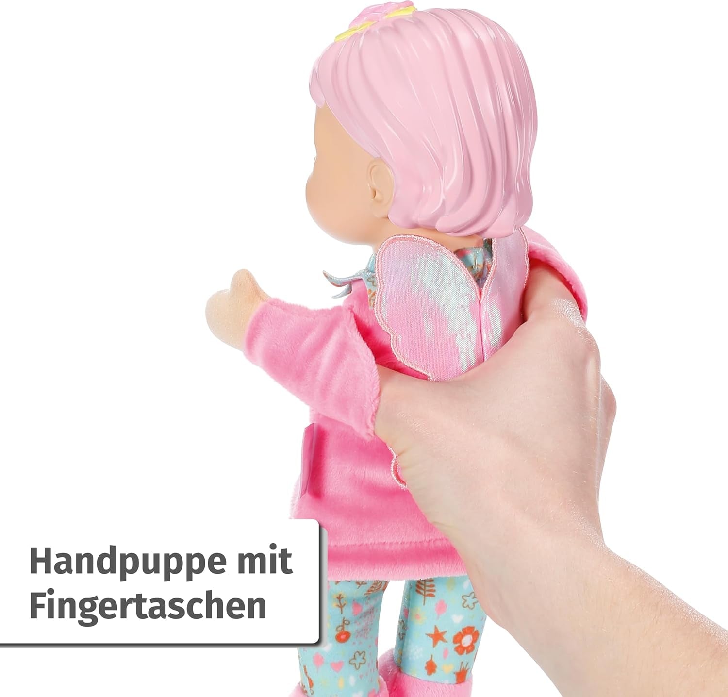 BABY born for babies Fee Poupée au corps souple avec poches pour les doigts dans les bras Marionnette à main de 26 cm de haut 834695 Zapf Creation
