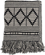 Bloomingville couvre-lit, noir, coton, 160 cm Bloomingville Beds and Blankets