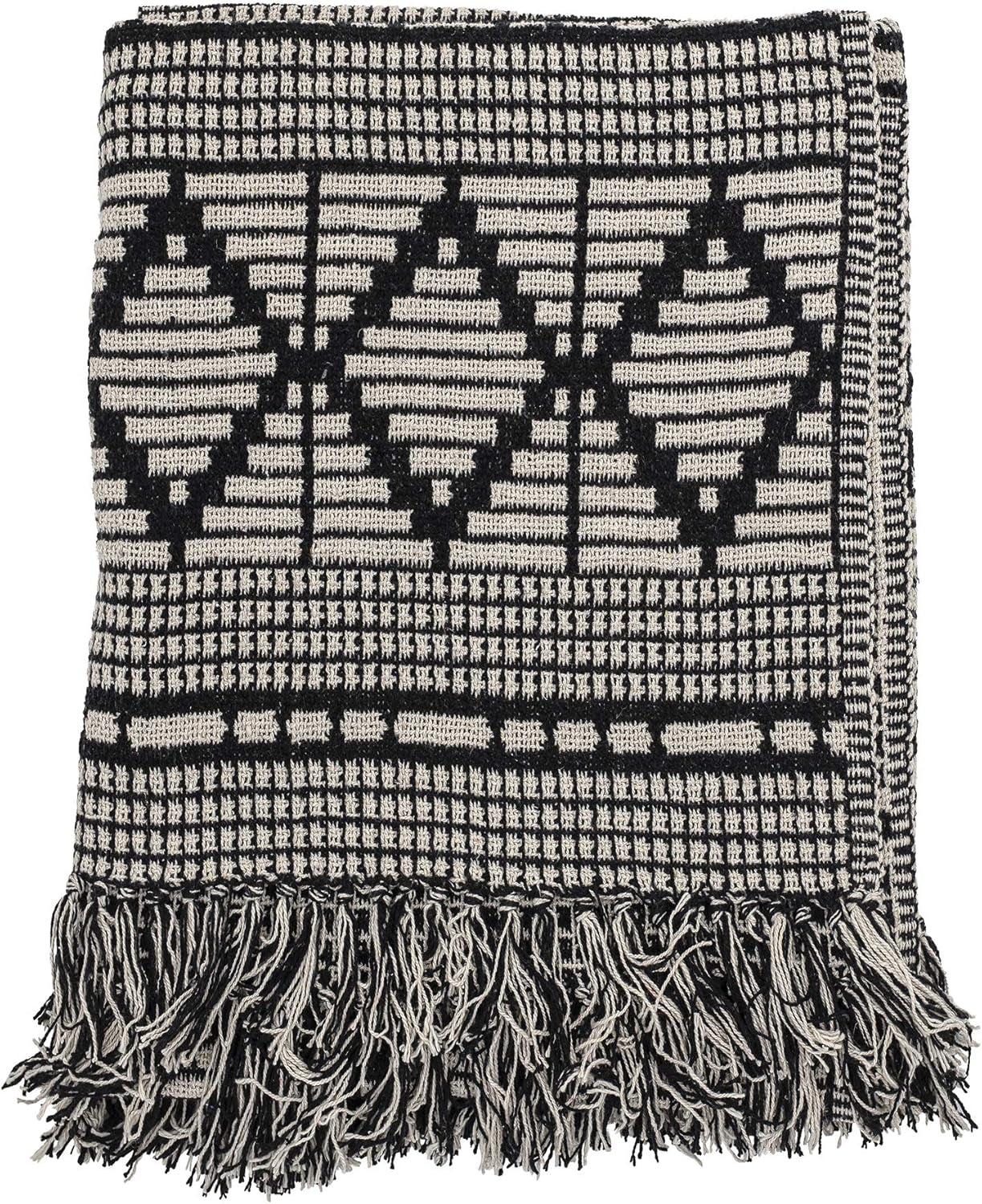 Bloomingville couvre-lit, noir, coton, 160 cm Bloomingville Beds and Blankets