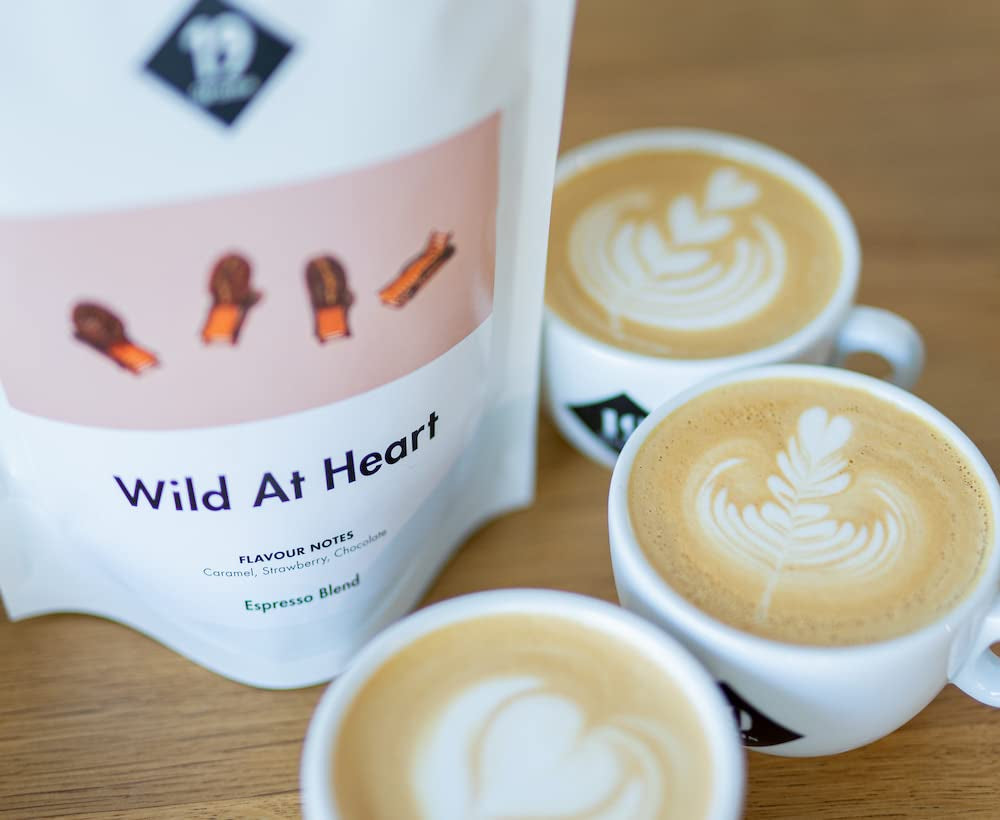 Expresso sauvage au cœur | 250g Oie de Bohnen équitable et durable | frisch geröstet | Cafés à café 100 % Arabica | café de spécialité | 19 grammes de Kaffeerösterei