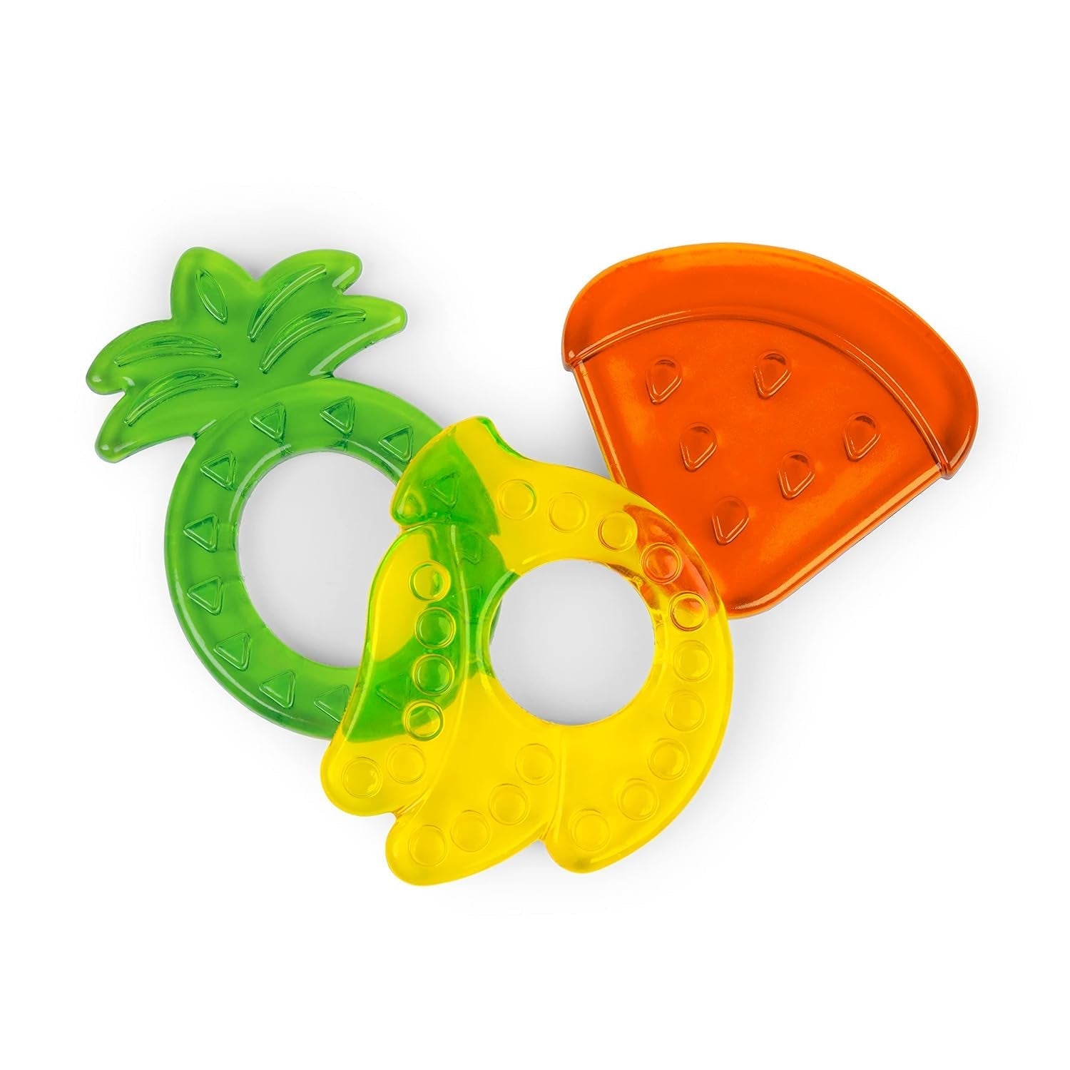Bright Starts Juicy Chews, 3 anneaux de dentition sans BPA, pour tous les bébés à partir de 3 mois