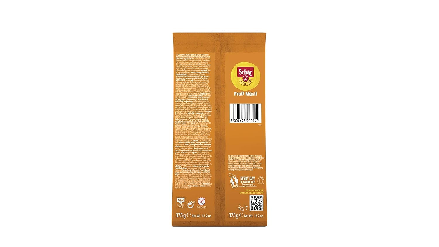 Früchtemüsli, 375 g Emballage